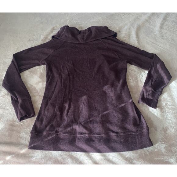 Eddie Bauer Cowl Neck Purple Waffle Thermal Long Sleeve Shirt Womens SIZE L - Picture 4 of 6